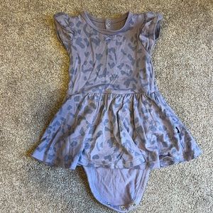 Kyte Baby Taro Leopard Twirl Bodysuit 0-3 Month